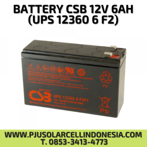 BATTERY CSB 12V 6AH (UPS 12360 6 F2)