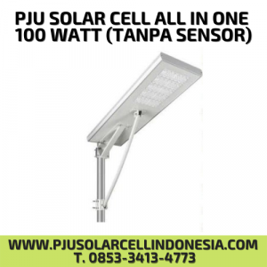 PJU SOLAR CELL ALL IN ONE 100WATT-TANPA SENSOR
