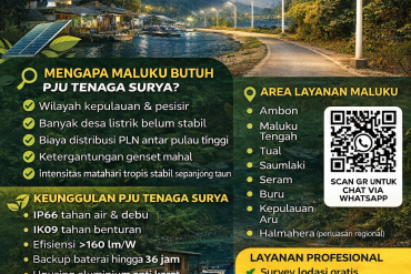 Distributor PJU Tenaga Surya Wilayah Maluku Terpercaya & Resmi